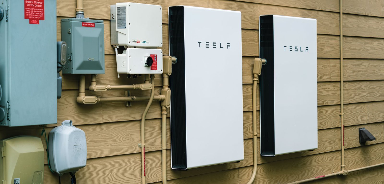 Tesla Powerwall home battery storage installation