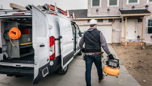 Vetted contractor performing a home inspection